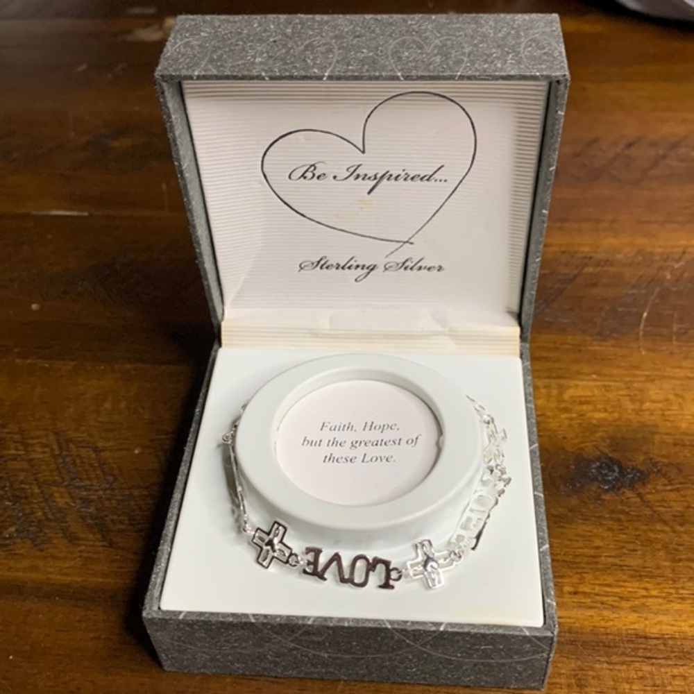 Be Inspired- Sterling Silver Bracelet